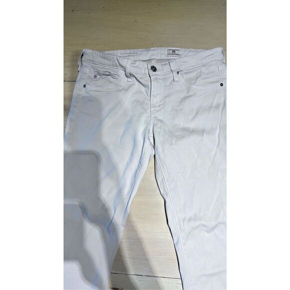 AG Adriano Goldschmied Women's Super Skinny Legging Ankle Jeans White Size 27R - Picture 3 of 13